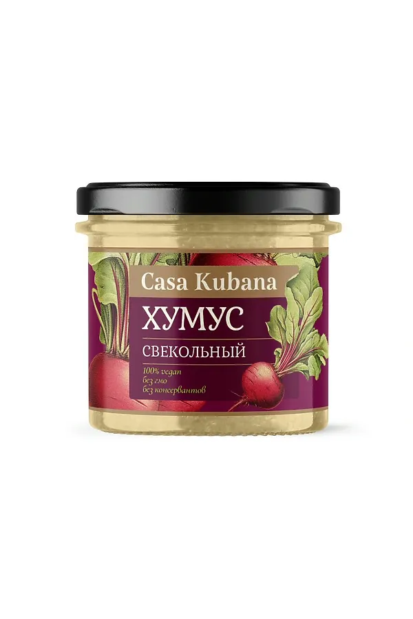 Хумус "Свекольный" стекло 90г ЭКО-ПРОДУКТЫ, - - фото 1