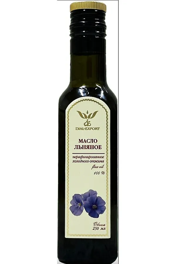 Масло Льняное, нерафинированное, стекло 250мл ЭКО-ПРОДУКТЫ, - - фото 1
