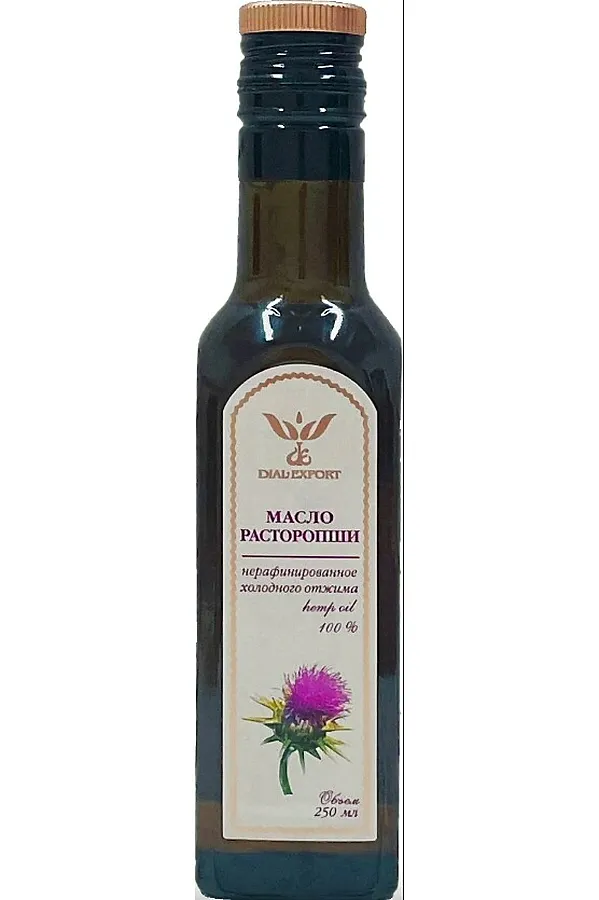 Масло Расторопши, нерафинированное, стекло 250мл ЭКО-ПРОДУКТЫ, - - фото 1
