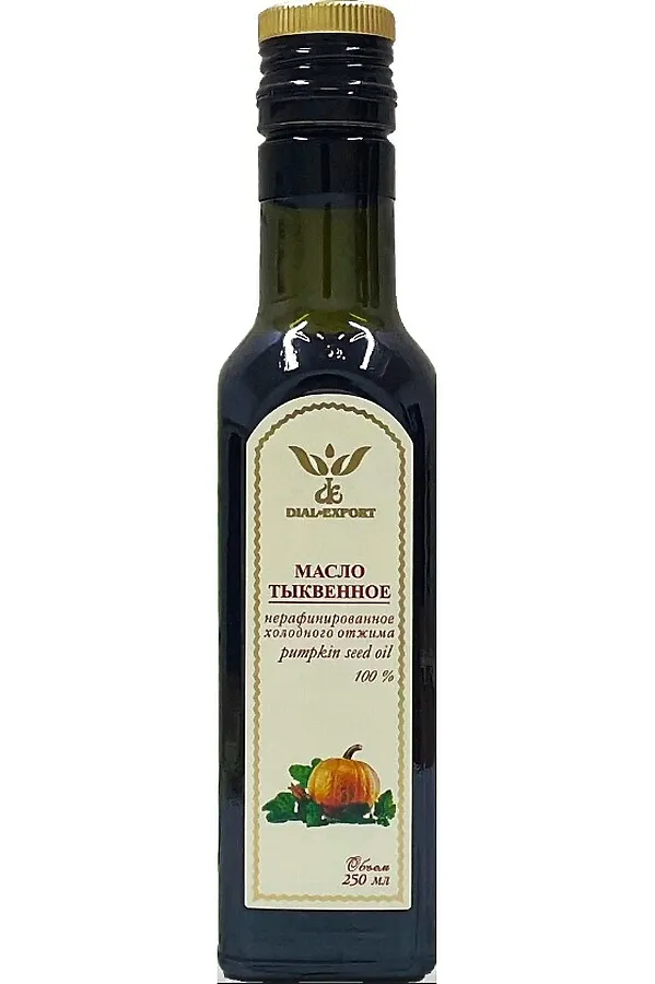 Масло Тыквенное, нерафинированное, стекло 250мл ЭКО-ПРОДУКТЫ, - - фото 1
