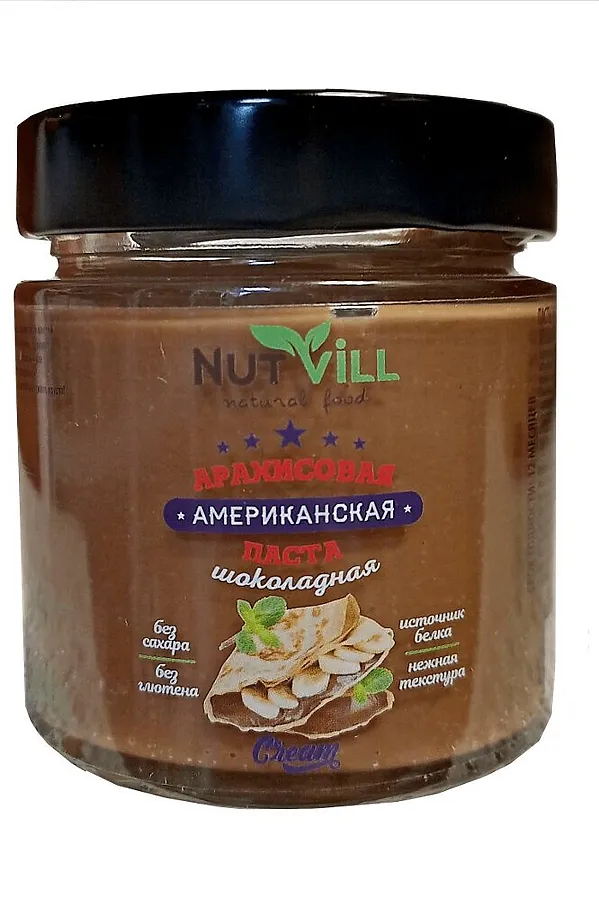 Паста арахисовая шоколадная USA 180г ЭКО-ПРОДУКТЫ, - - фото 1