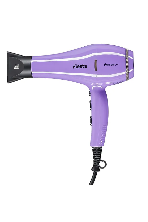 Dewal Фен для волос с ионизацией / Fiesta 03-2010 Lavender, 2600 Вт KRISTALLER, lavender - фото 1
