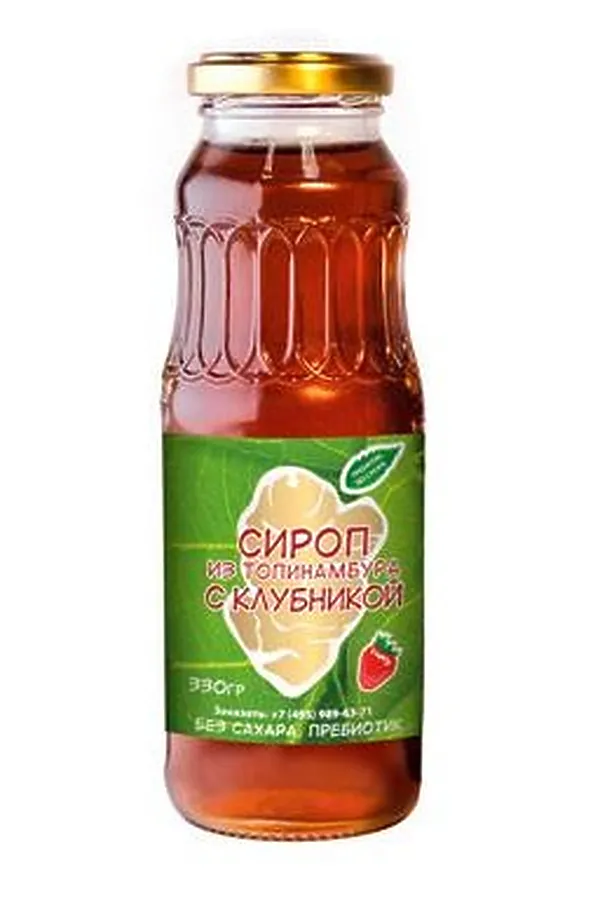 Сироп топинамбура с клубникой 330г ЭКО-ПРОДУКТЫ, - - фото 1