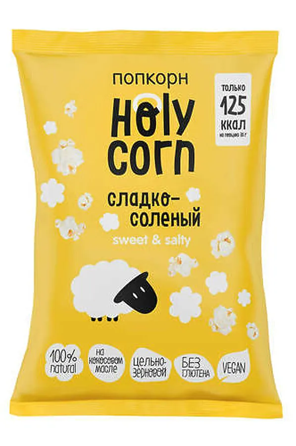 Попкорн "сладко-соленая" 80г ЭКО-ПРОДУКТЫ, - - фото 1