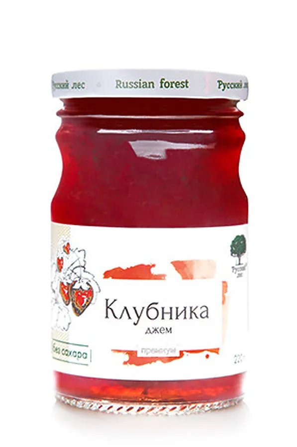 Джем Клубника (премиум, 50% ягод) 220г ЭКО-ПРОДУКТЫ, - - фото 1