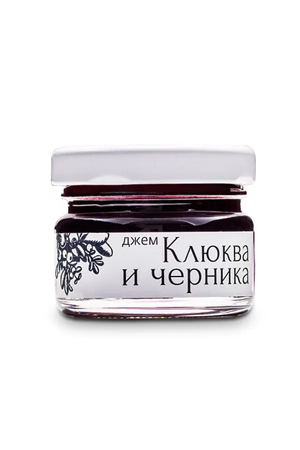Джем Клюква-Черника на виноградном соке без сахара 25г ЭКО-ПРОДУКТЫ, - - фото 1