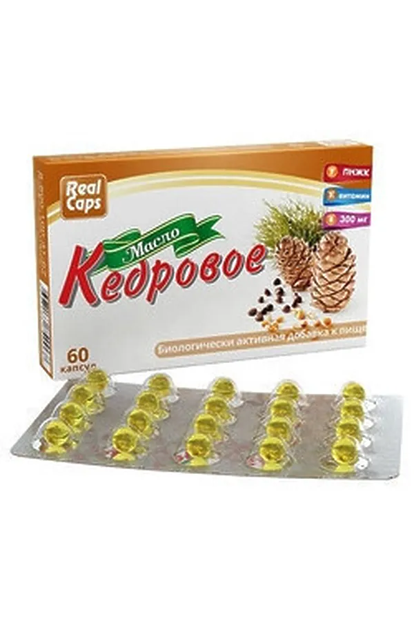 Масло капсулированное кедровое №60 ЭКО-ПРОДУКТЫ, - - фото 1