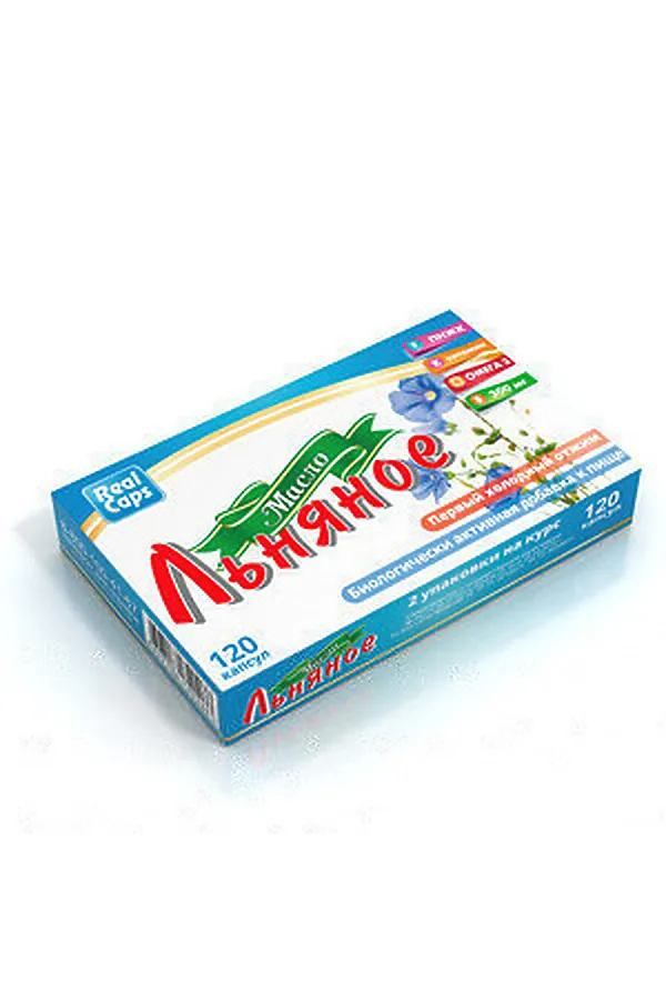Масло капсулированное льняное 250мг №120 ЭКО-ПРОДУКТЫ, - - фото 1