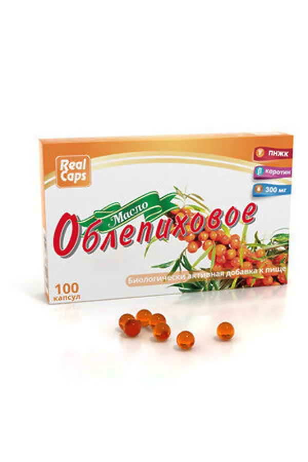 Масло капсулированное облепиховое №100 ЭКО-ПРОДУКТЫ, - - фото 1