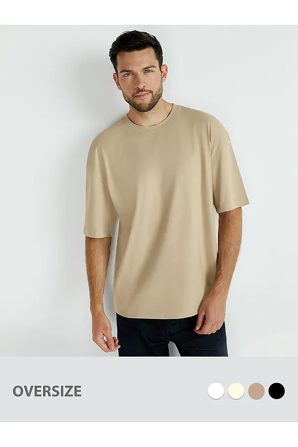 Футболка OMSA, beige (бежевый) - фото 1