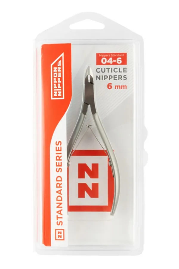 Nippon Nippers Кусачки маникюрные для кутикулы / Standard NN_NS-04-6, двойная пружина, ручная заточка, 6 мм KRISTALLER, серебристый - фото 1