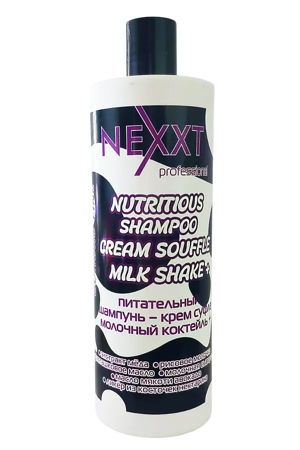 Nexxt Питательный шампунь-крем суфле «Молочный коктейль» / Nutritious Shampoo Cream Suffle Milk Shake +, 500 мл KRISTALLER, бесцветный - фото 1
