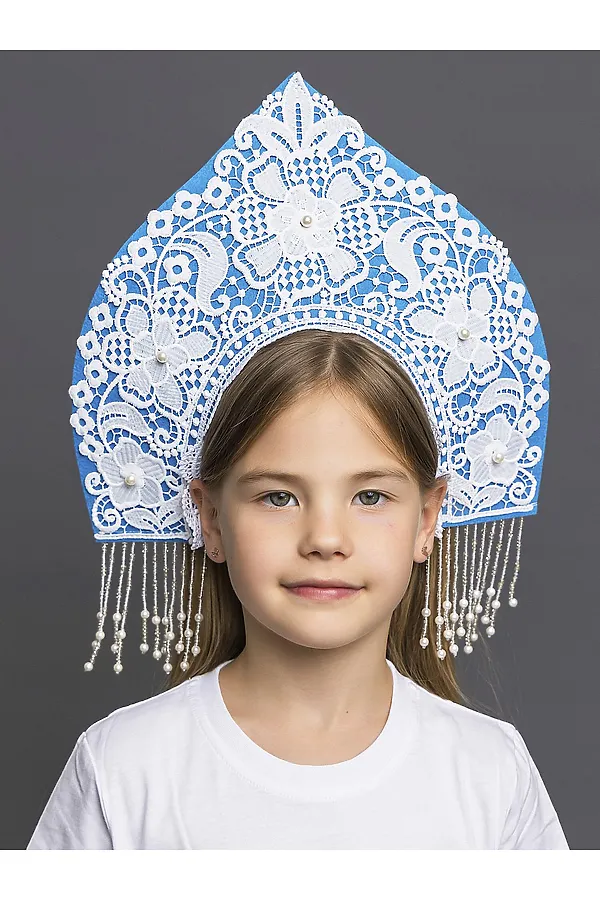 Кокошник Снегурочка Кружевница BATIK, мультиколор - фото 1