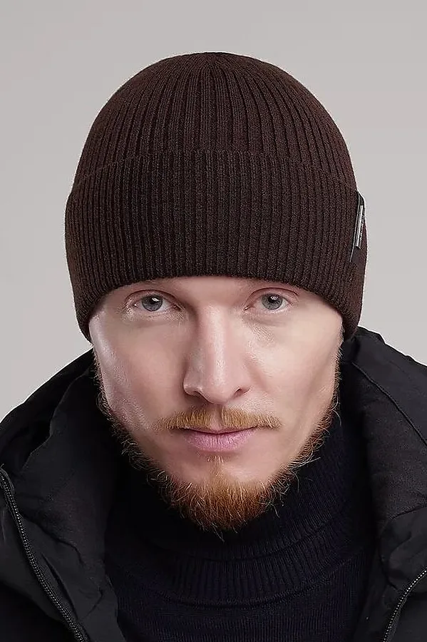 Шапка CLEVER, т.коричневый - фото 1