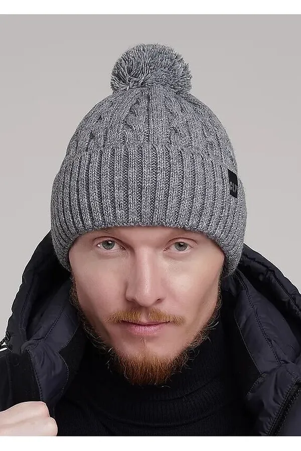 Шапка CLEVER, меланж серый - фото 1