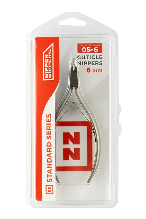 Nippon Nippers Кусачки маникюрные для кутикулы / Standard NN_NS-05-6, двойная пружина, ручная заточка, 6 мм KRISTALLER, серебристый - фото 1