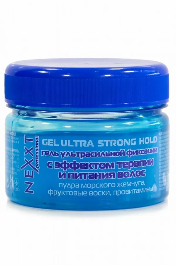 Nexxt Гель ультрасильной фиксации с эффектом терапии и питания волос / Gel Ultra Strong Hold, 110 мл KRISTALLER, синий - фото 1