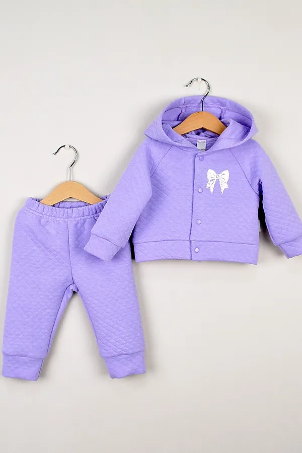 Комплект (Толстовка+Брюки) BABY BOOM, сиреневый - фото 1
