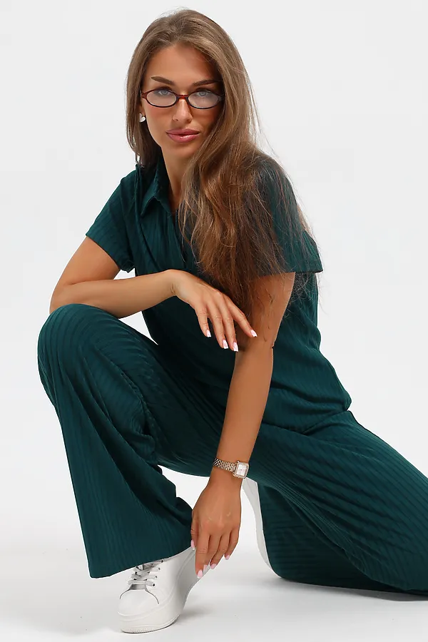 Костюм с брюками 26009К НАТАЛИ, зеленый - фото 1