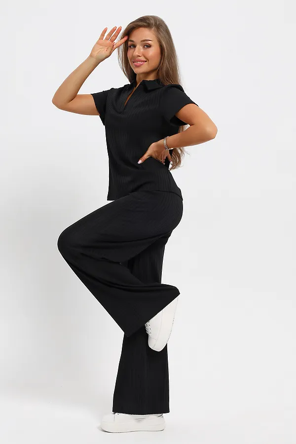 Костюм с брюками 26009К НАТАЛИ, черный - фото 1