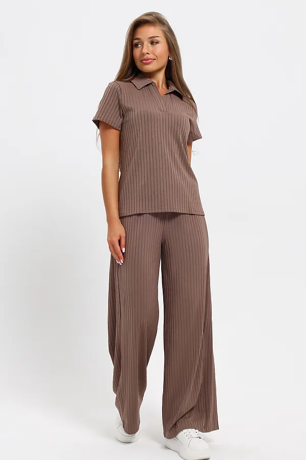 Костюм с брюками 26009К НАТАЛИ, темно-коричневый - фото 1