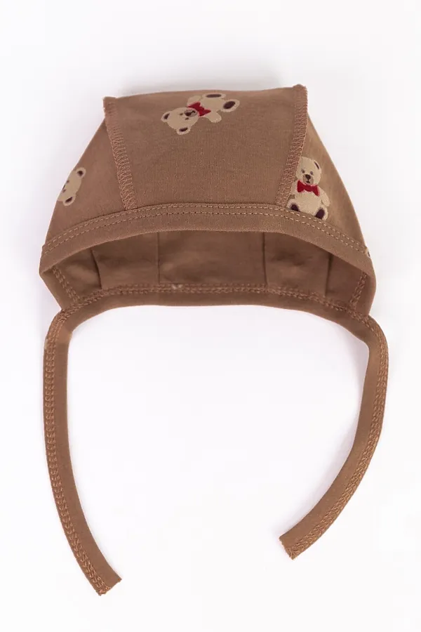 Чепчик BABY BOOM, мишки на кофе - фото 1