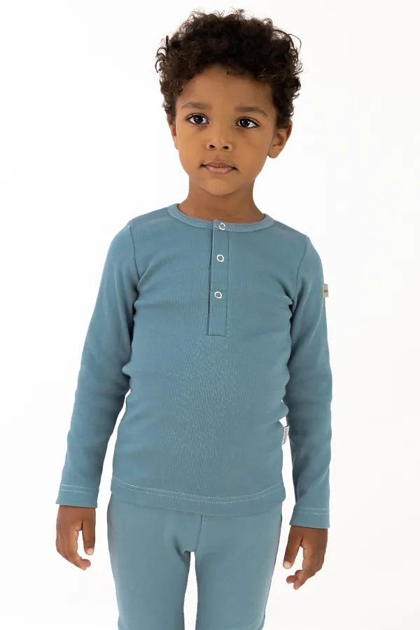 Лонгслив BABY BOOM, синий камень - фото 1