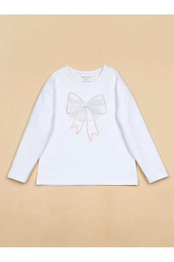 Лонгслив BABY BOOM, белый - фото 1