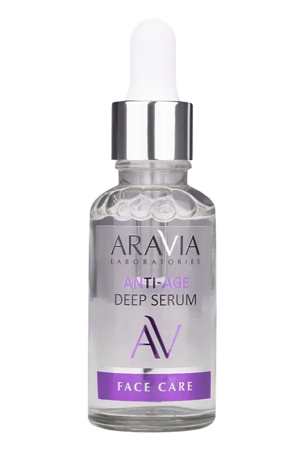 Aravia Laboratories Омолаживающая сыворотка для лица для всех типов кожи с пептидами / Anti-Age Deep Serum, 30 мл KRISTALLER, бесветный - фото 1