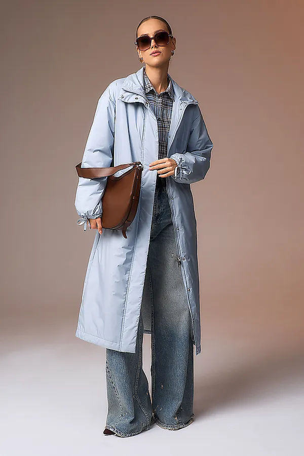 Плащ HOOPS, серо-голубой - фото 1