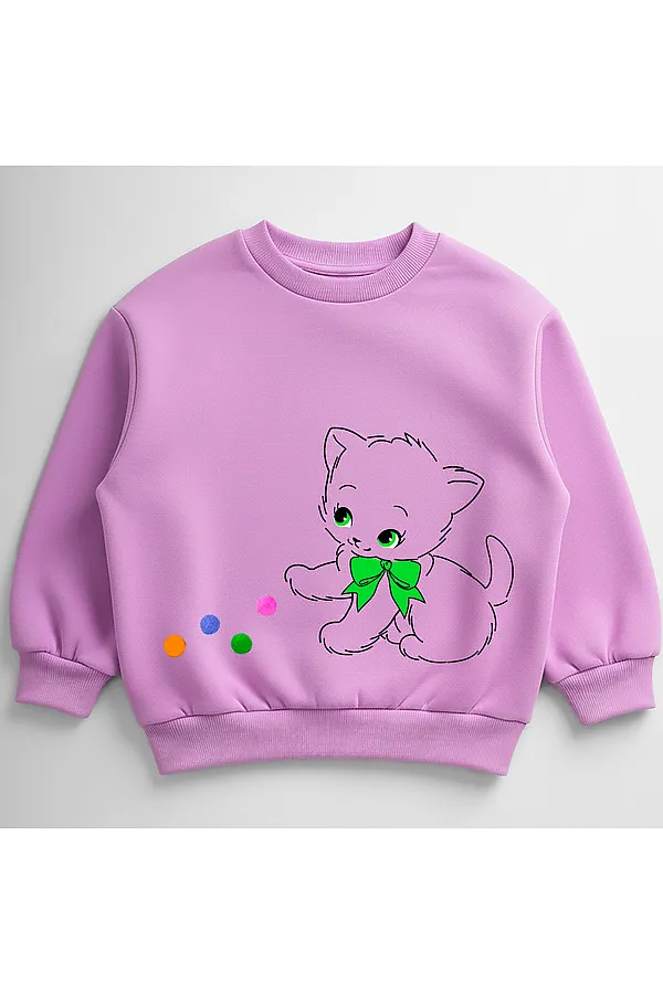 Толстовка футер 2х нитка начёс YOULALA, сиреневый - фото 1