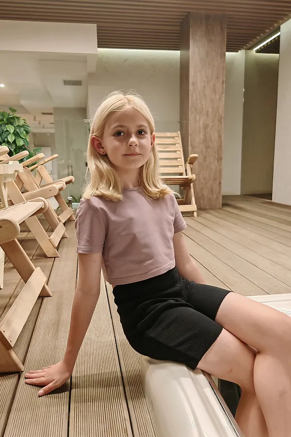 Детская футболка 83908/1 НАТАЛИ, пыльная роза - фото 1
