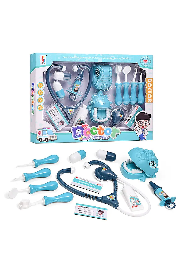 Набор доктора "Лучший стоматолог" в коробке URAL TOYS, голубой - фото 1