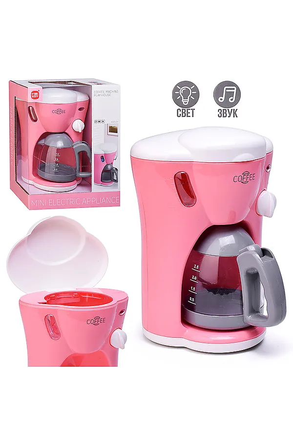 Бытовая техника LS820C71 "Кофемашина" в коробке URAL TOYS, розовый - фото 1