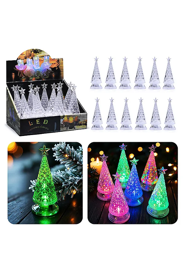 Елочка на батарейках (13 см) URAL TOYS, мультиколор - фото 1