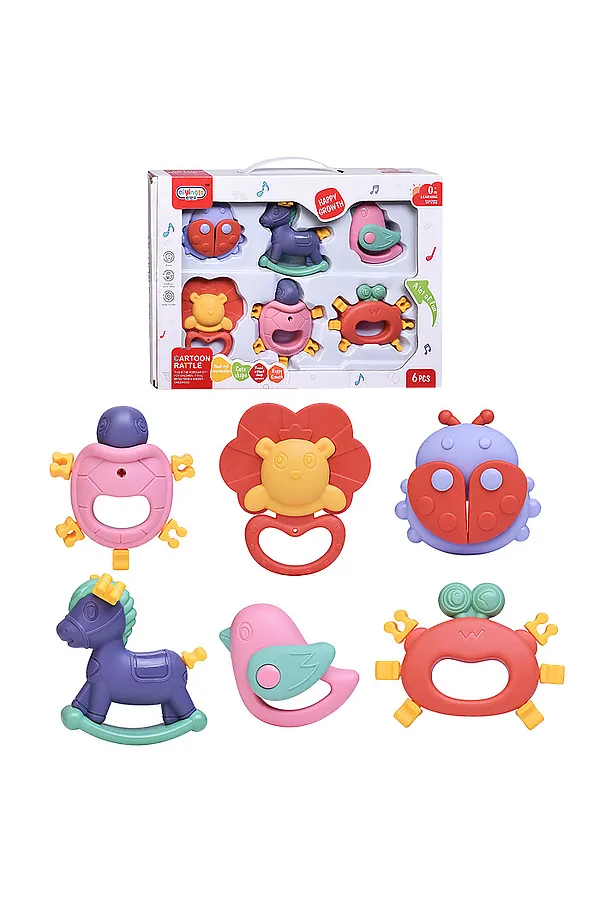 Набор погремушек "Детство" в коробке URAL TOYS, в ассортименте - фото 1