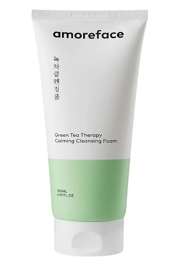 Amoreface Пенка для умывания с экстрактом зеленого чая / Green Tea Cleansing Foam, 180 мл KRISTALLER, зелёный - фото 1