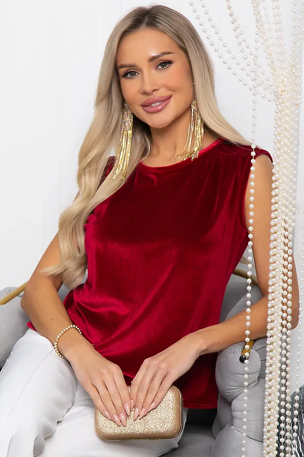 Блуза LADY TAIGA, красная - фото 1