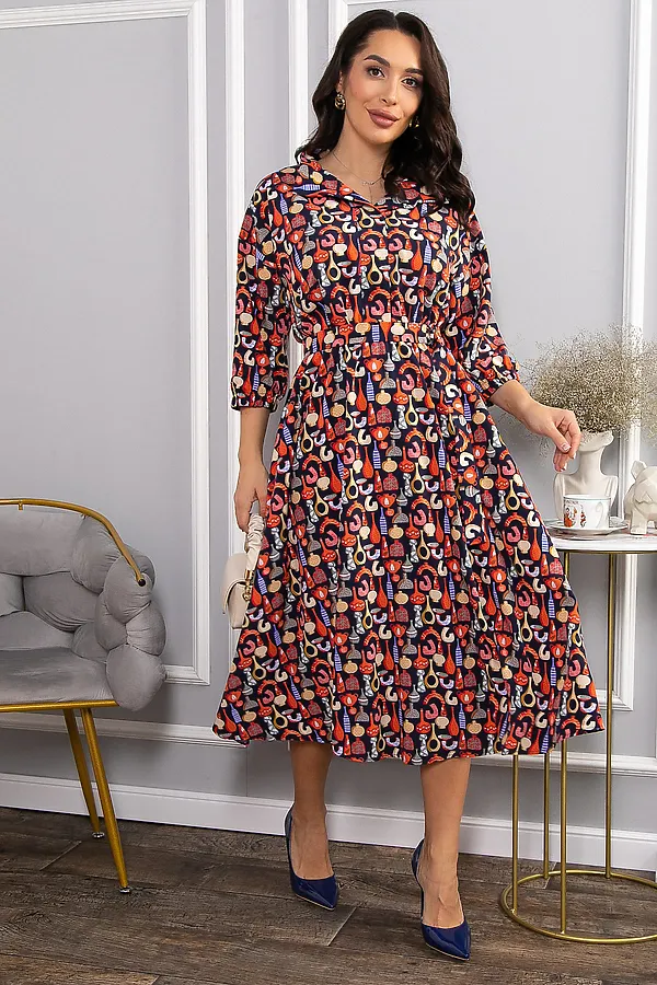 Платье LADY TAIGA, разноцветное - фото 1