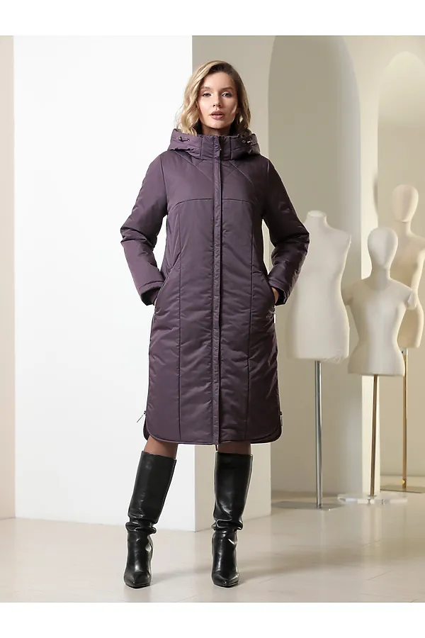 Пальто DIZZYWAY, т.фиолетовый - фото 1