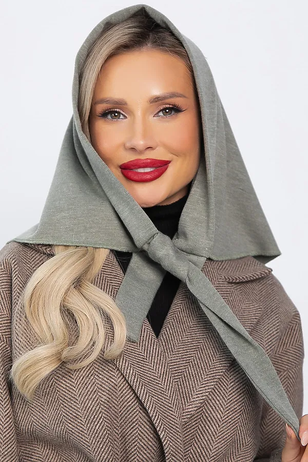 Косынка с завязками LADY TAIGA, хаки - фото 1