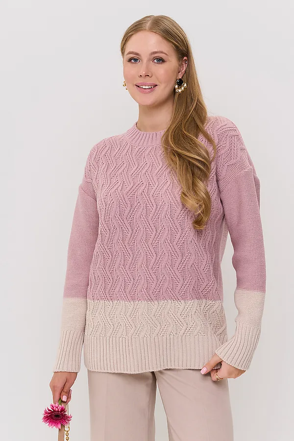 Джемпер VAY, розовый пунш/ваниль - фото 1