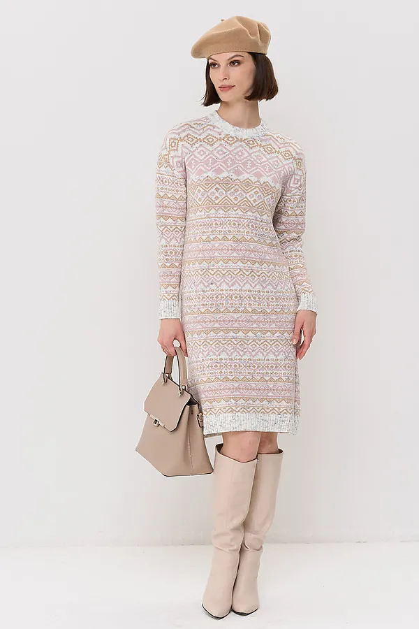 Платье NEWVAY, вечерний иней/латте/розовый жемчуг - фото 1