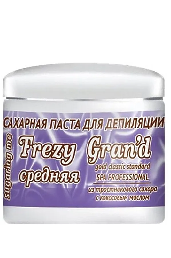 Frezy Grand Сахарная паста для депиляции средняя из с кокосовым маслом, 750 мл KRISTALLER, белый - фото 1