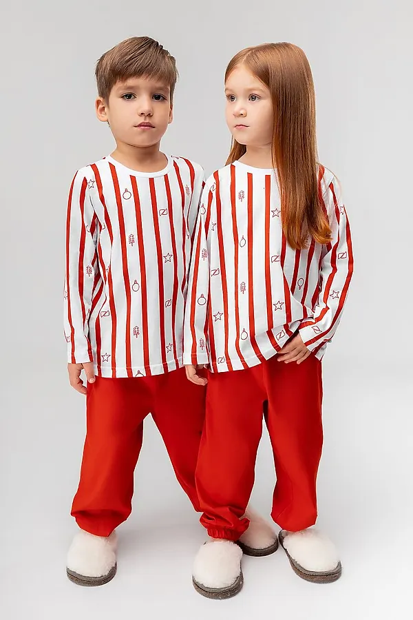 Костюм (Джемпер+Брюки) BODO-S, белый (красный) - фото 1