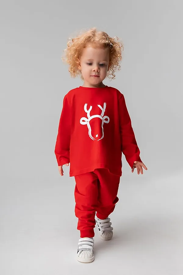 Костюм (Джемпер+Брюки) BODO, красный - фото 1