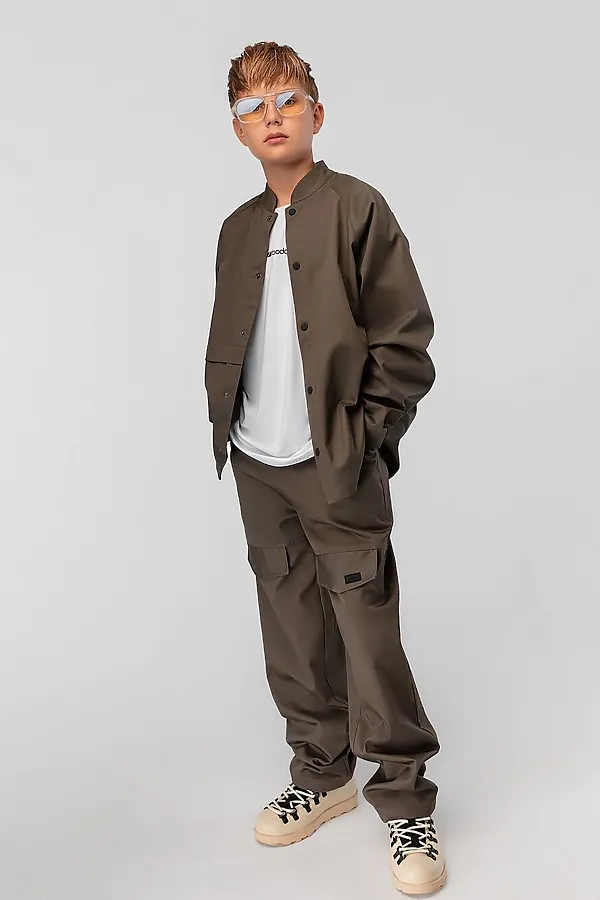 Костюм (Рубашка+Брюки) BODO, хаки - фото 1