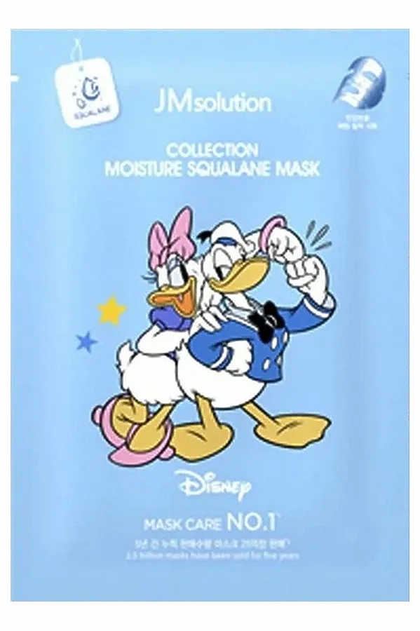 JMsolution Маска тканевая увлажняющая со скваланом / Disney Сollection Moisture Squalane Mask, 30 мл KRISTALLER, голубой - фото 1