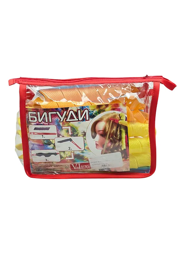 VaLexa Бигуди «Завиток» №1 в косметичке, большие 7 шт., средние 6 шт., маленькие 4 шт. KRISTALLER, в ассортименте - фото 1