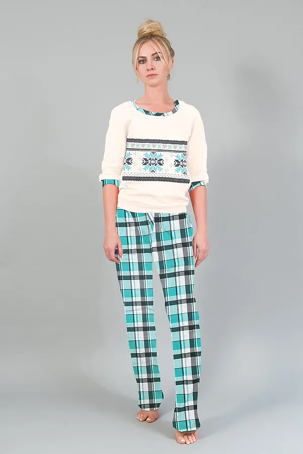 Костюм с брюками с брюками 145 НАТАЛИ, голубой - фото 1